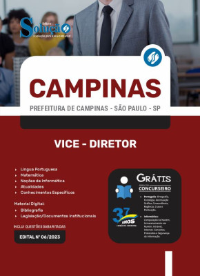 Apostila Prefeitura de Campinas - SP - Vice-Diretor - Imagem 3