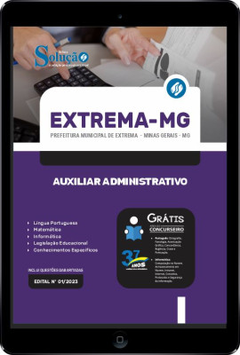 Apostila Prefeitura de Extrema - MG em PDF - Auxiliar Administrativo - Imagem 1