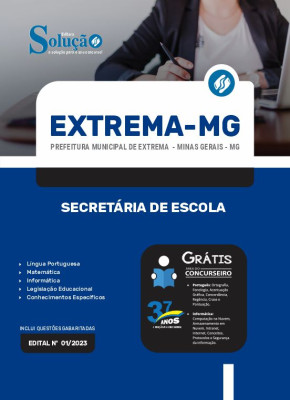 Apostila Prefeitura de Extrema - MG - Secretária de Escola - Imagem 3