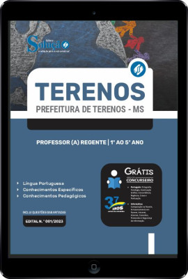 Apostila Prefeitura de Terenos - MS em PDF - Professor(a) Regente - 1º ao 5º ano - Imagem 1