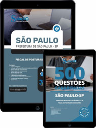 Capa Combo Digital Prefeitura de São Paulo - SP - Fiscal de Posturas Municipais