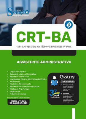 Apostila CRT-BA - Assistente Administrativo - Imagem 3