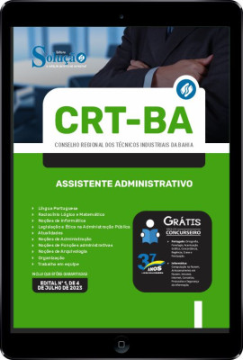 Apostila CRT-BA em PDF - Assistente Administrativo - Imagem 1