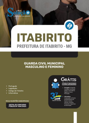 Apostila Prefeitura de Itabirito - MG - Guarda Civil Municipal - Masculino e Feminino - Imagem 3