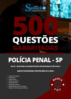 Caderno de Questões SAP-SP - Agente de Segurança Penitenciária de Classe I - 500 Questões Gabaritadas - Imagem 2