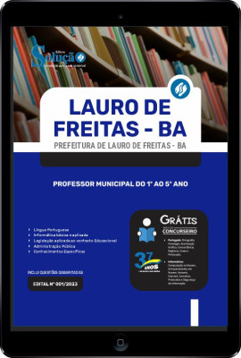 Apostila Prefeitura de Lauro de Freitas - BA em PDF - Professor Municipal do 1º ao 5º ano - Imagem 1