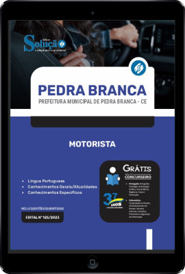 Apostila Prefeitura de Pedra Branca - CE em PDF - Motorista - Imagem 1