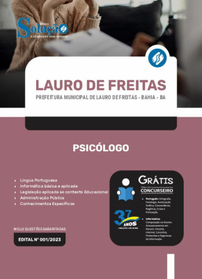 Apostila Prefeitura de Lauro de Freitas - BA - Psicólogo - Imagem 3