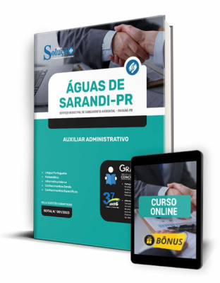 Apostila Águas de Sarandi - PR - Auxiliar Administrativo - Imagem 1