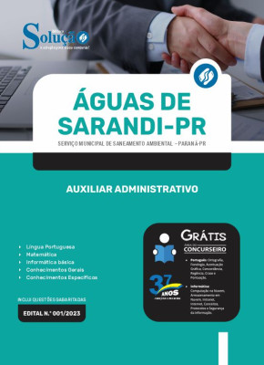 Apostila Águas de Sarandi - PR - Auxiliar Administrativo - Imagem 3