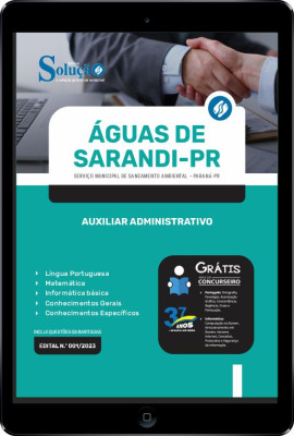 Apostila Águas de Sarandi - PR em PDF - Auxiliar Administrativo - Imagem 1