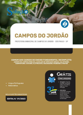 Apostila Prefeitura de Campos do Jordão - SP - Comum aos Cargos de Ensino Fundamental Incompleto - Imagem 3