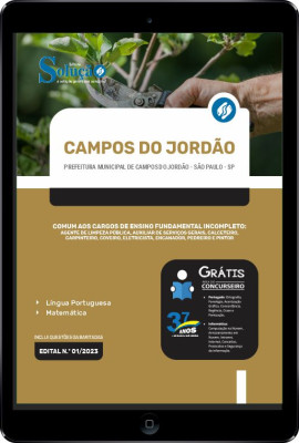 Apostila Prefeitura de Campos do Jordão - SP em PDF - Comum aos Cargos de Ensino Fundamental Incompleto - Imagem 1