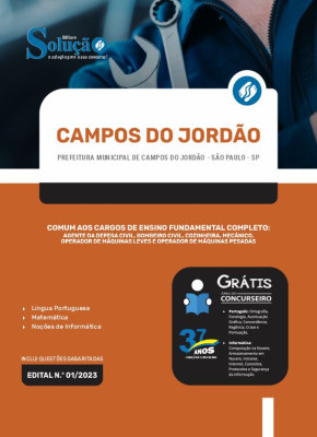 Apostila Prefeitura de Campos do Jordão - SP - Comum aos Cargos de Ensino Fundamental Completo - Imagem 3