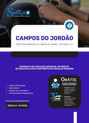 Apostila Prefeitura de Campos do Jordão - SP - Motoristas - Imagem 3