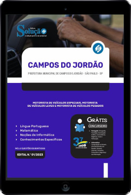 Apostila Prefeitura de Campos do Jordão - SP em PDF - Motoristas - Imagem 1