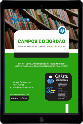 Apostila Prefeitura de Campos do Jordão - SP em PDF - Comum aos Cargos de Ensino Médio/Técnico - Imagem 1