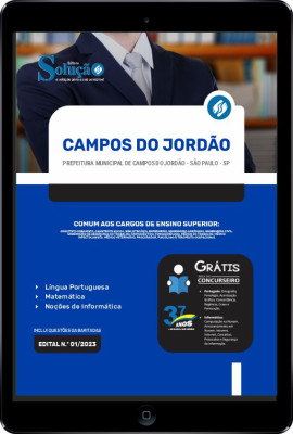 Apostila Prefeitura de Campos do Jordão - SP em PDF - Comum aos Cargos de Ensino Superior - Imagem 1