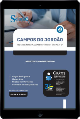 Apostila Prefeitura de Campos do Jordão - SP em PDF - Assistente Administrativo - Imagem 1