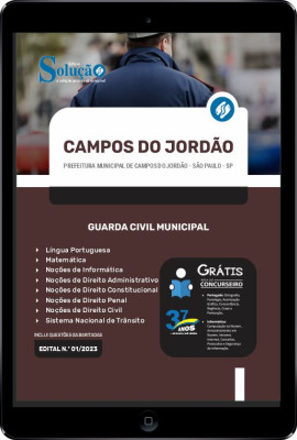 Apostila Prefeitura de Campos do Jordão - SP em PDF - Guarda Civil Municipal - Imagem 1