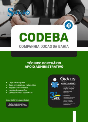 Apostila CODEBA - Técnico Portuário - Apoio Administrativo - Imagem 3