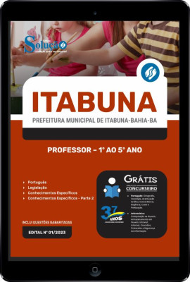 Apostila Prefeitura de Itabuna - BA em PDF - Professor - 1º ao 5º ano - Imagem 1