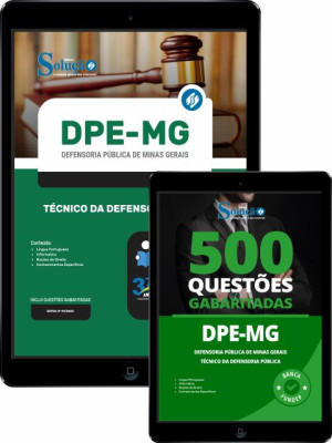 Combo Digital DPE-MG - Técnico da Defensoria Pública - Imagem 1