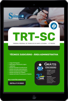 Apostila TRT-SC em PDF - Técnico Judiciário - Área Administrativa - Imagem 1