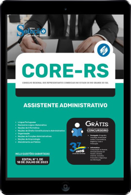 Apostila CORE-RS em PDF - Assistente Administrativo - Imagem 1