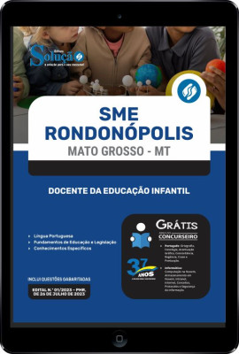 Apostila SME Rondonópolis - MT em PDF - Docente da Educação Infantil - Imagem 1