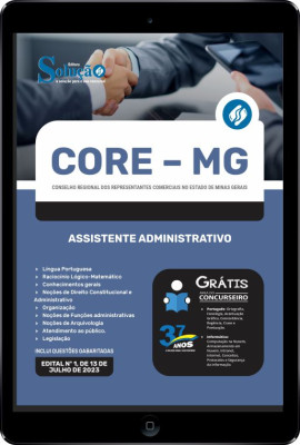 Apostila CORE-MG em PDF - Assistente Administrativo - Imagem 1