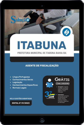 Apostila Prefeitura de Itabuna - BA em PDF - Agente de Fiscalização - Imagem 1