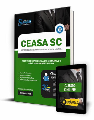 Apostila CEASA-SC - Agente Operacional Administrativo II - Auxiliar Administrativo - Imagem 1