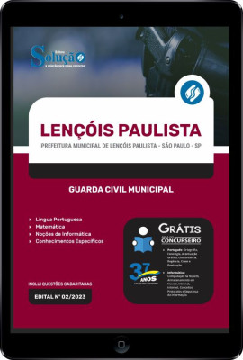 Apostila Prefeitura de Lençóis Paulista - SP em PDF - Guarda Civil Municipal - Imagem 1