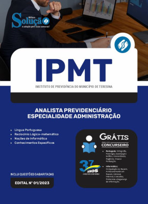 Apostila IPMT - Analista Previdenciário - Especialidade Administração - Imagem 3