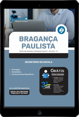 Apostila Prefeitura de Bragança Paulista - SP em PDF - Secretário de Escola - Imagem 1