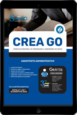 Apostila CREA-GO em PDF - Assistente Administrativo - Imagem 1