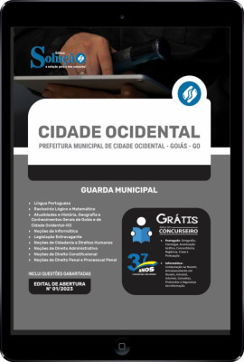 Apostila Prefeitura de Cidade Ocidental - GO em PDF - Guarda Municipal - Imagem 1