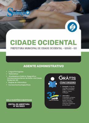 Apostila Prefeitura de Cidade Ocidental - GO - Agente Administrativo - Imagem 3