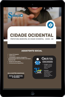 Apostila Prefeitura de Cidade Ocidental - GO em PDF - Assistente Social - Imagem 1