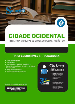 Apostila Prefeitura de Cidade Ocidental - GO - Professor Nível III - Pedagogia - Imagem 3