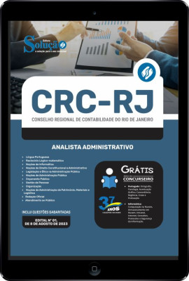 Apostila CRC-RJ em PDF - Analista Administrativo - Imagem 1