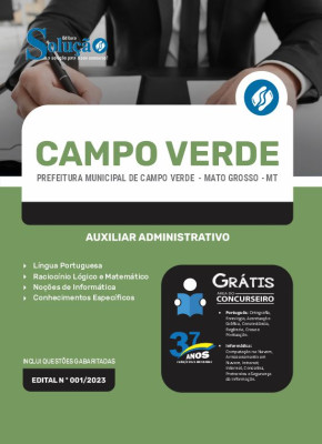 Apostila Prefeitura de Campo Verde - MT - Auxiliar Administrativo - Imagem 3