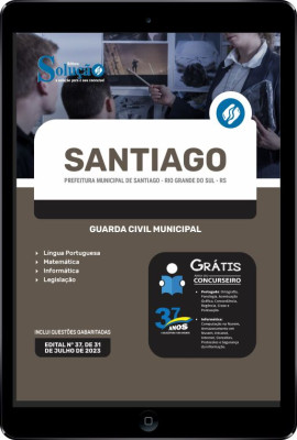 Apostila Prefeitura de Santiago - RS em PDF - Guarda Civil Municipal - Imagem 1