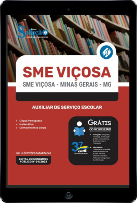 Apostila SME Viçosa - MG em PDF - Auxiliar de Serviço Escolar - Imagem 1