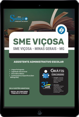 Apostila SME Viçosa - MG em PDF - Assistente Administrativo Escolar - Imagem 1