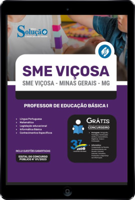 Apostila SME Viçosa - MG em PDF - Professor de Educação Básica I - Imagem 1