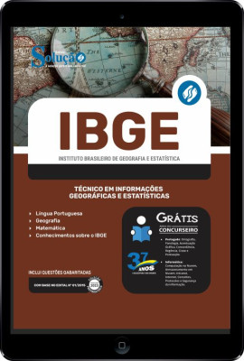 Apostila IBGE em PDF - Técnico em Informações Geográficas e Estatísticas - Imagem 1