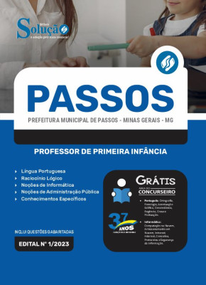 Apostila Prefeitura de Passos - MG - Professor de Primeira Infância - Imagem 3