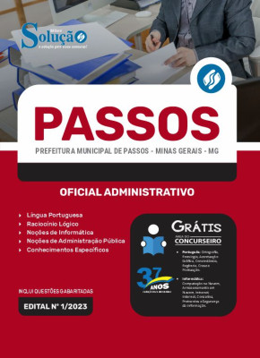 Apostila Prefeitura de Passos - MG - Oficial Administrativo - Imagem 3